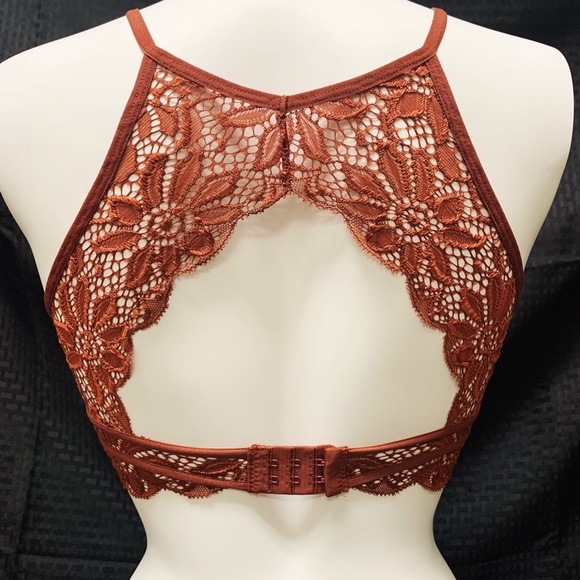Rust Lace Bralette - Picture 3 of 4